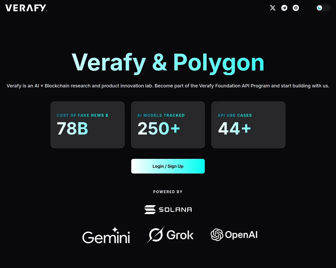 Screenshot of verafy.us