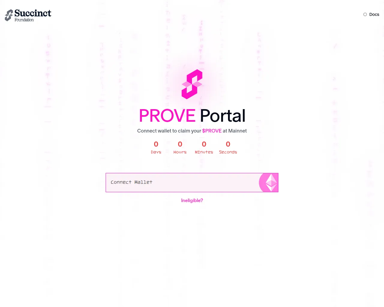 Screenshot of claimsuccinct.foundation