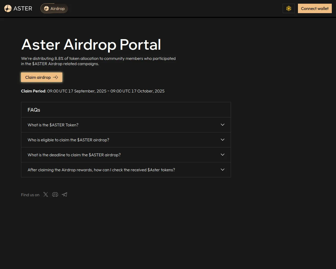 Screenshot of asterdexclaim.com