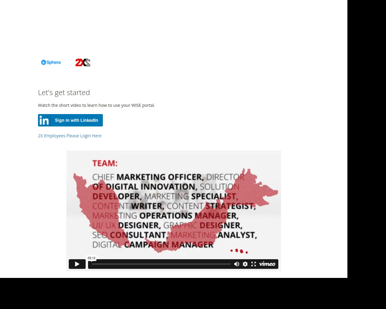 Screenshot of sphera.wise-portal.com