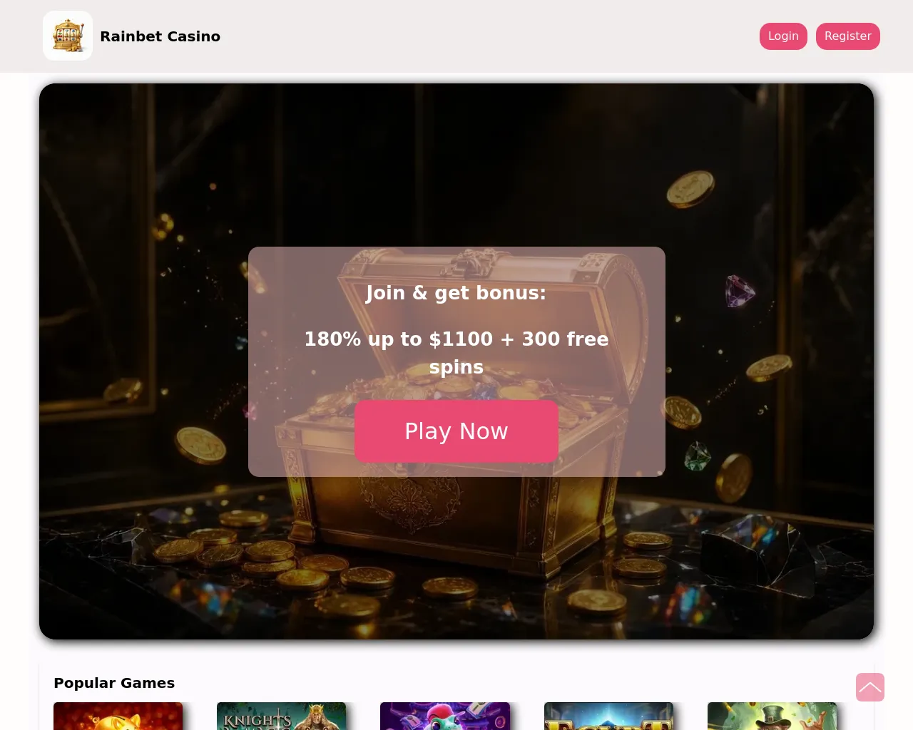 Screenshot of rainbet-au.casino