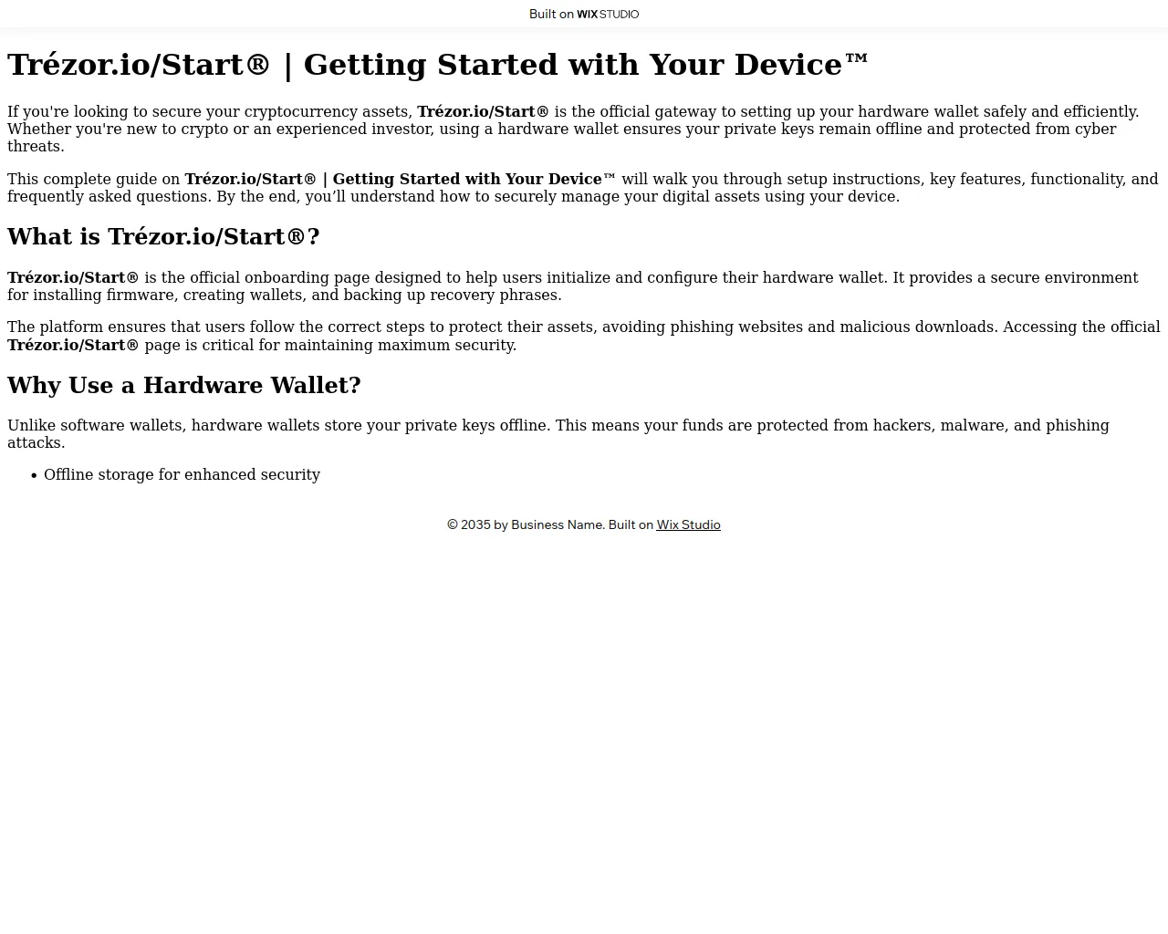 Screenshot of trozar-apps.wixstudio.com