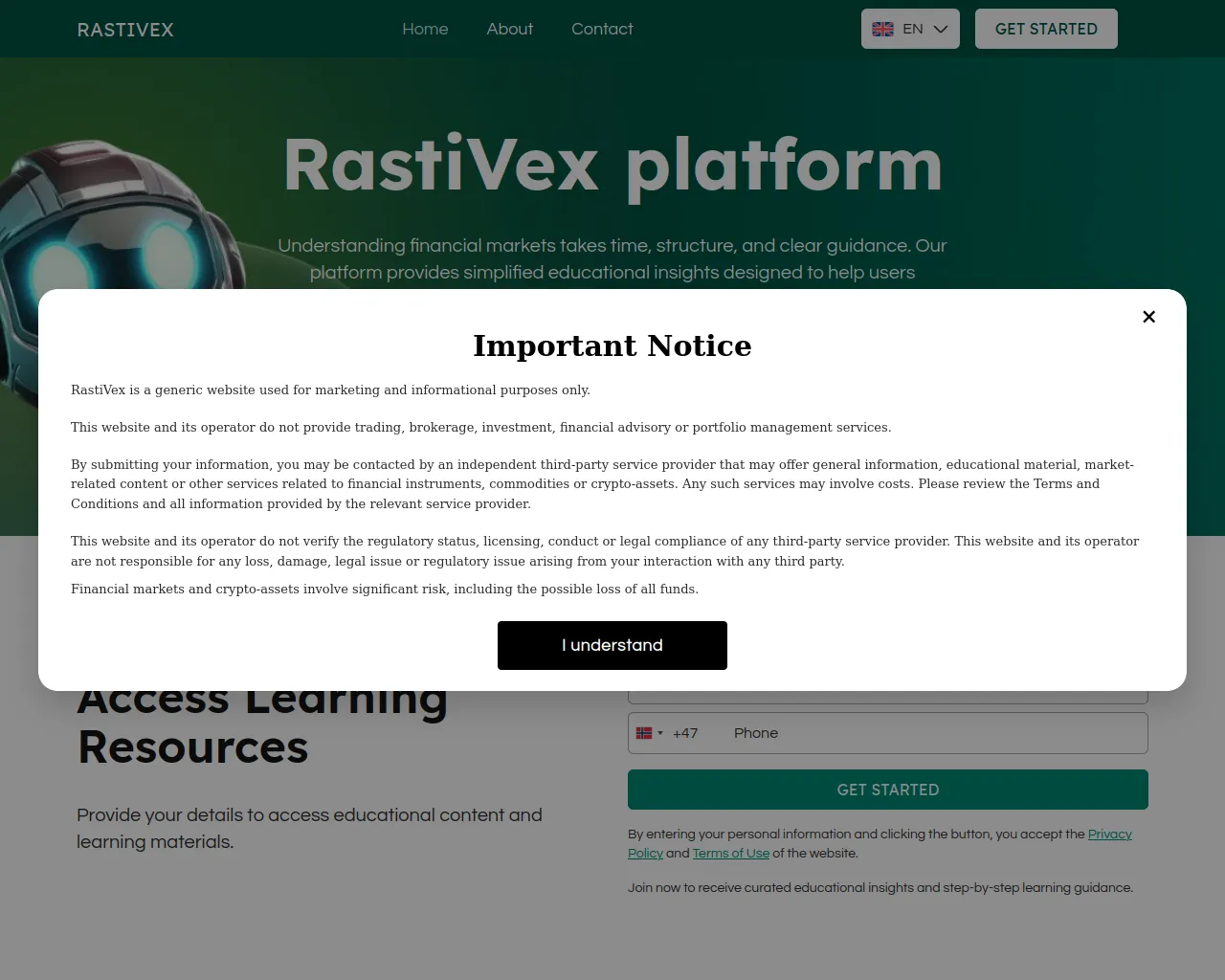 Screenshot of rastivex-si.com