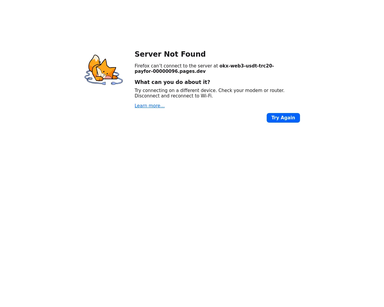 Screenshot of okx-web3-usdt-trc20-payfor-00000096.pages.dev