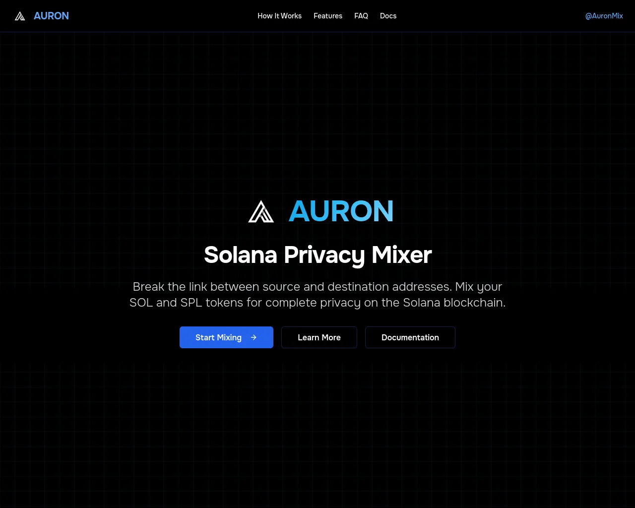 Screenshot of auron.space