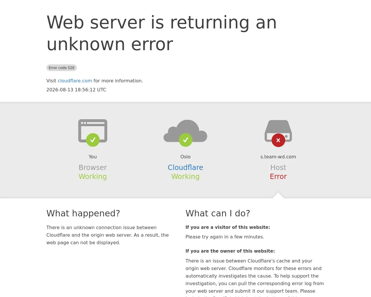 Screenshot of s.team-wd.com