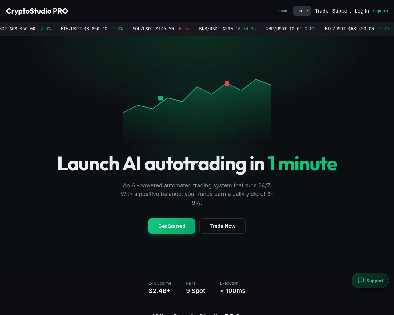 Screenshot of cryptostudio.pro