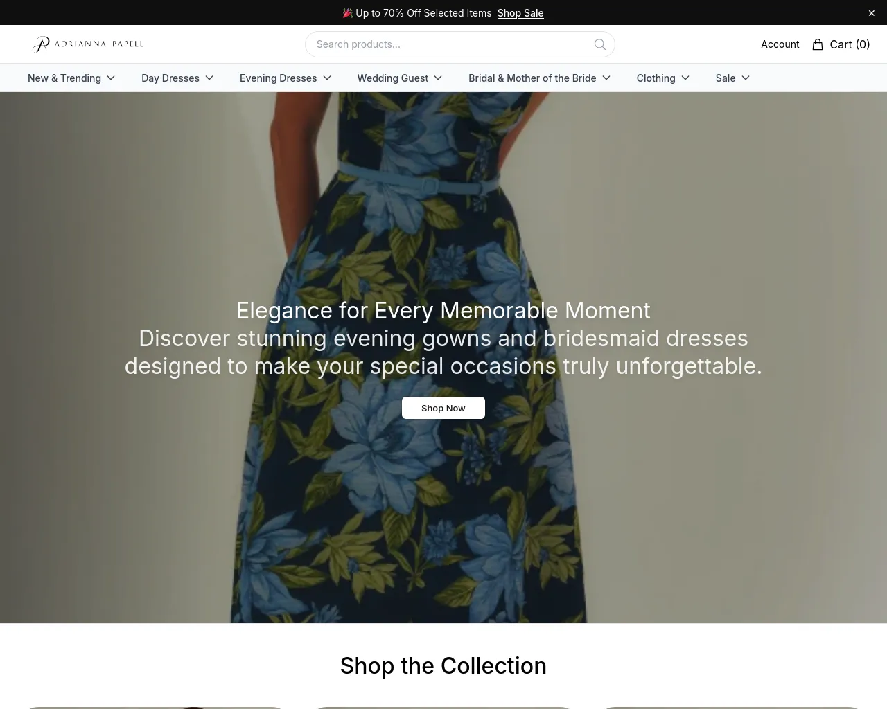 Screenshot of adriannapapellfashion.shop