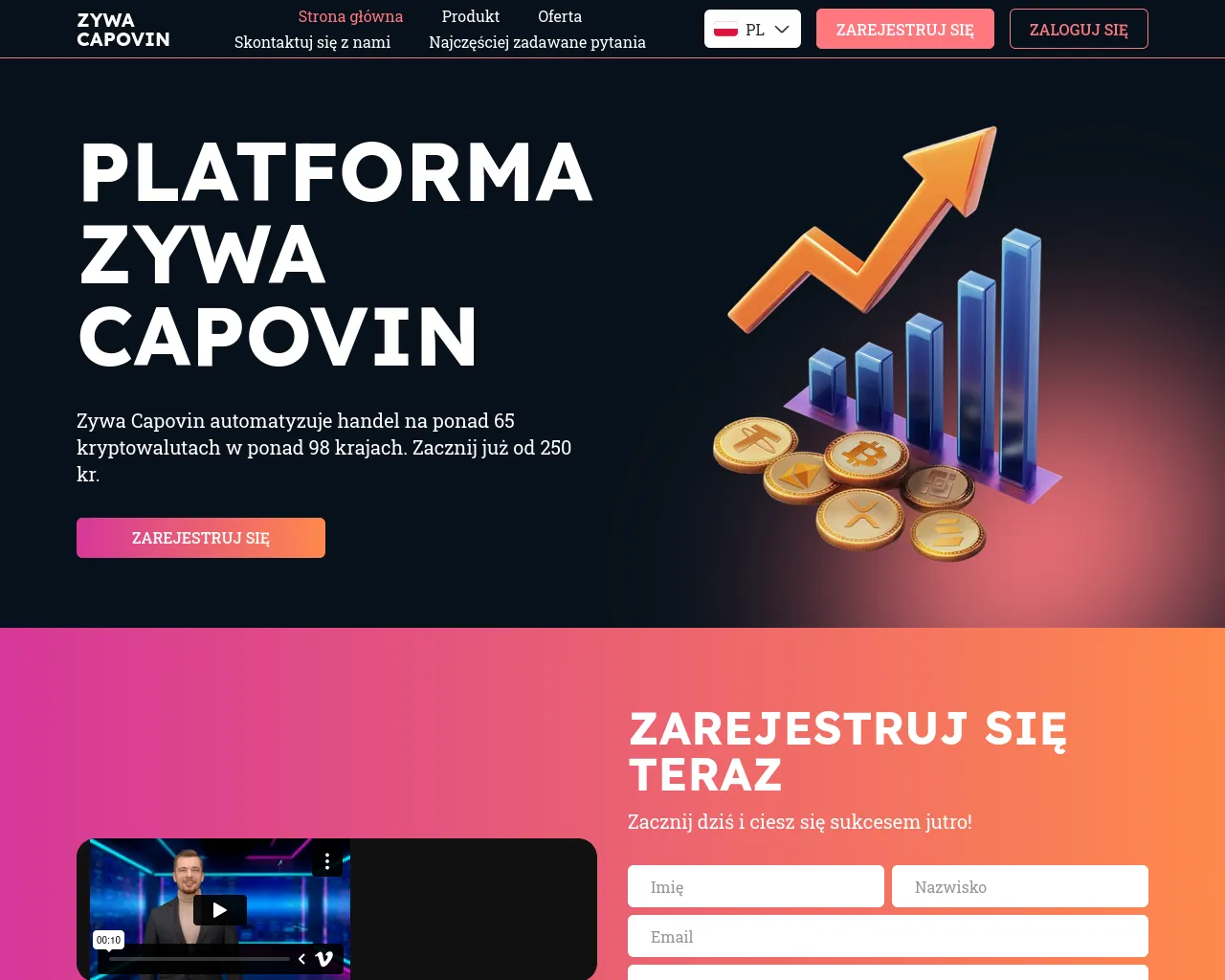 Screenshot of zywa-capovin.com
