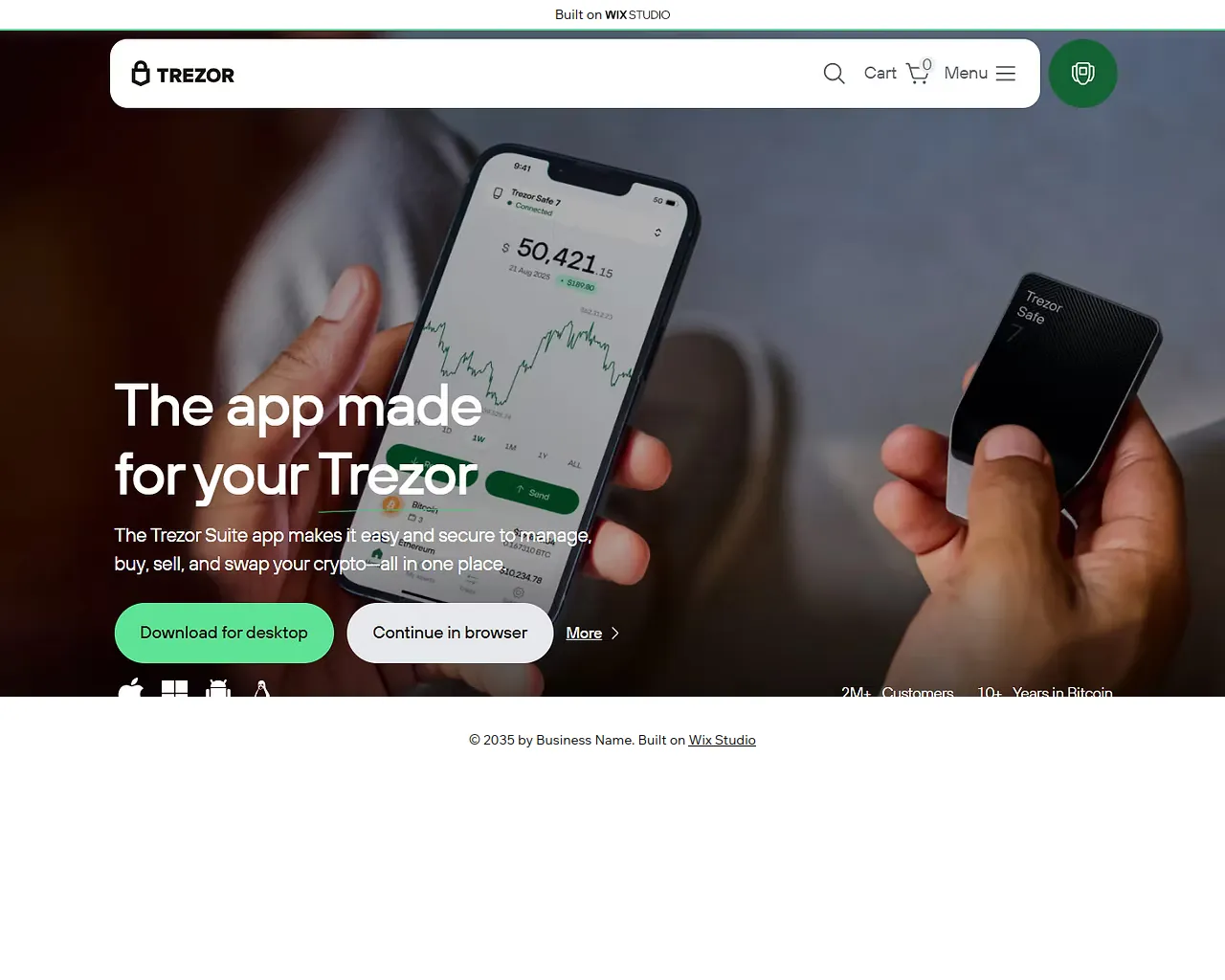 Screenshot of visit-trezous.wixstudio.com
