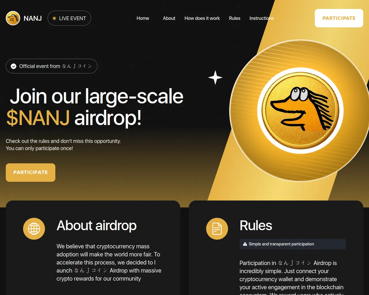 Screenshot of nanj.x-coin.trade