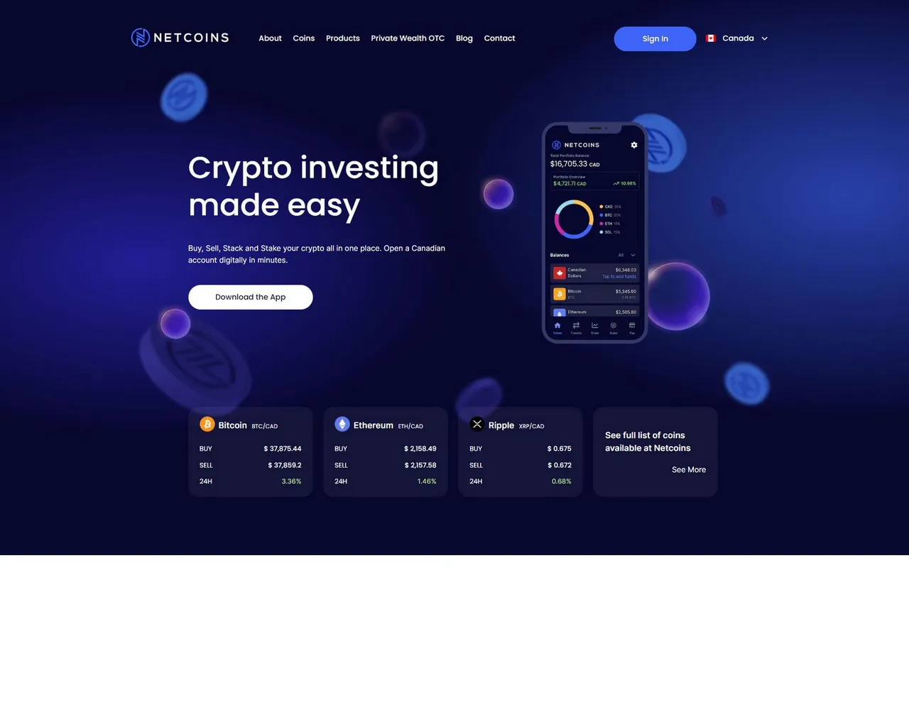 Screenshot of netcoins-loggii.webflow.io