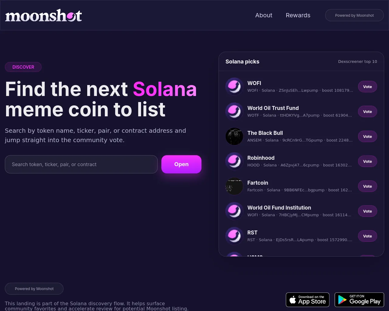 Screenshot of moonshot-reward.live