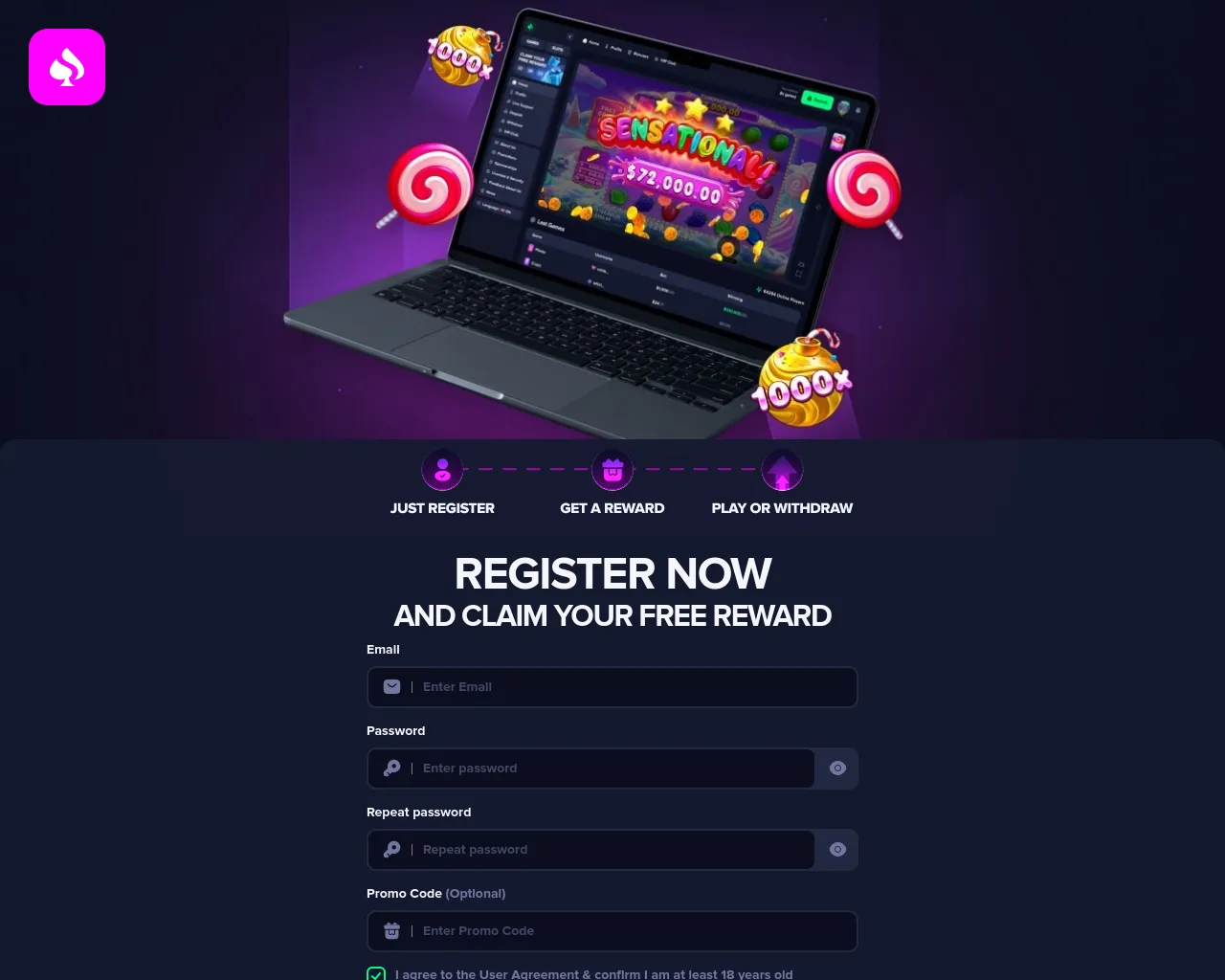 Screenshot of bingibet.win