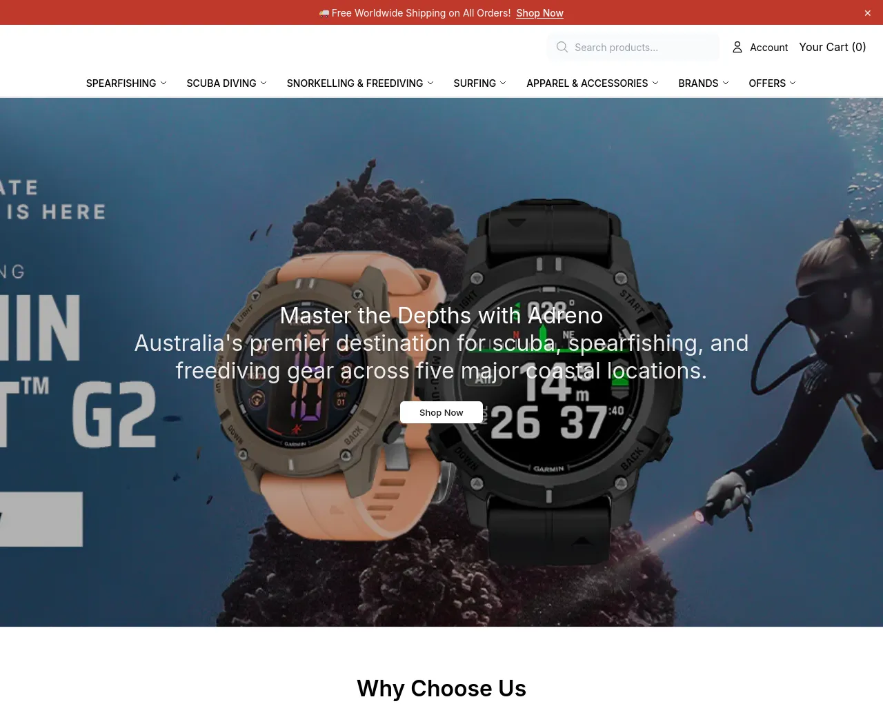 Screenshot of adrenohq.shop