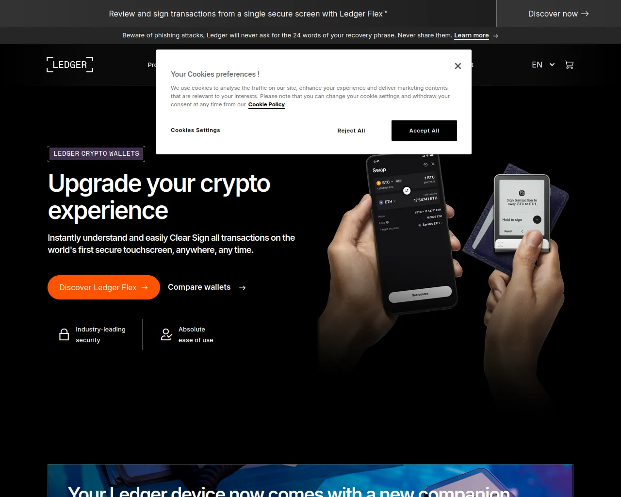 Stored capture of ledger-wallet.fr