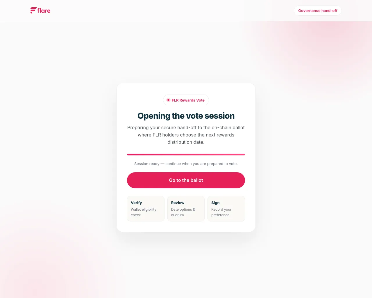 Screenshot of proposal-flarefn.xyz
