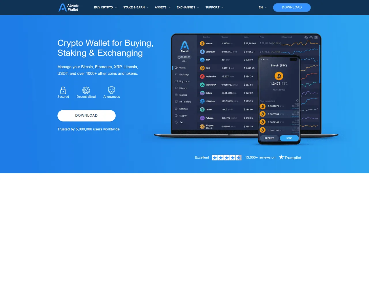 Screenshot of aeitomicwallettt.webflow.io