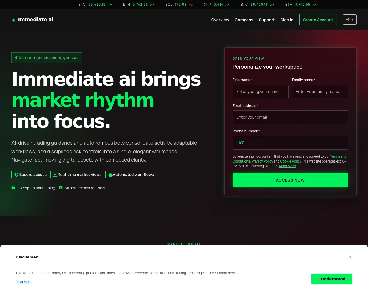 Screenshot of imm-ai-system.com