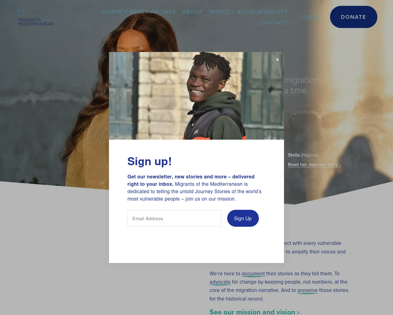 Screenshot of migrantsofthemed.com