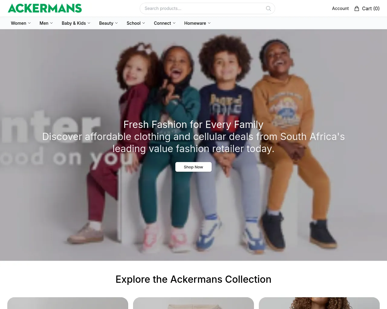 Screenshot of ackermansco.shop