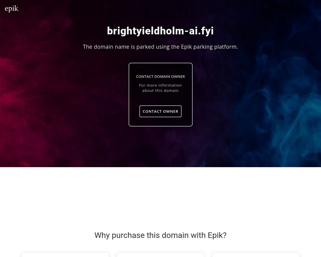 Screenshot of brightyieldholm-ai.fyi