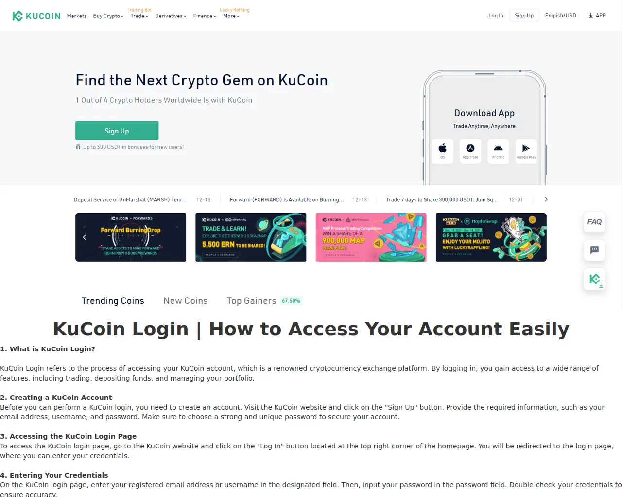 Screenshot of kcuoinlogin.webflow.io