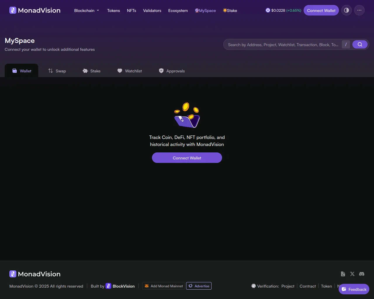 Screenshot of monvision.run