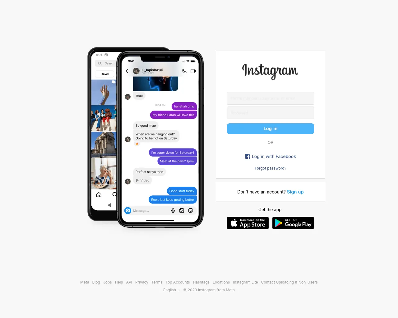 Screenshot of instagram-ftfn88kgl-sebin-leeee.vercel.app