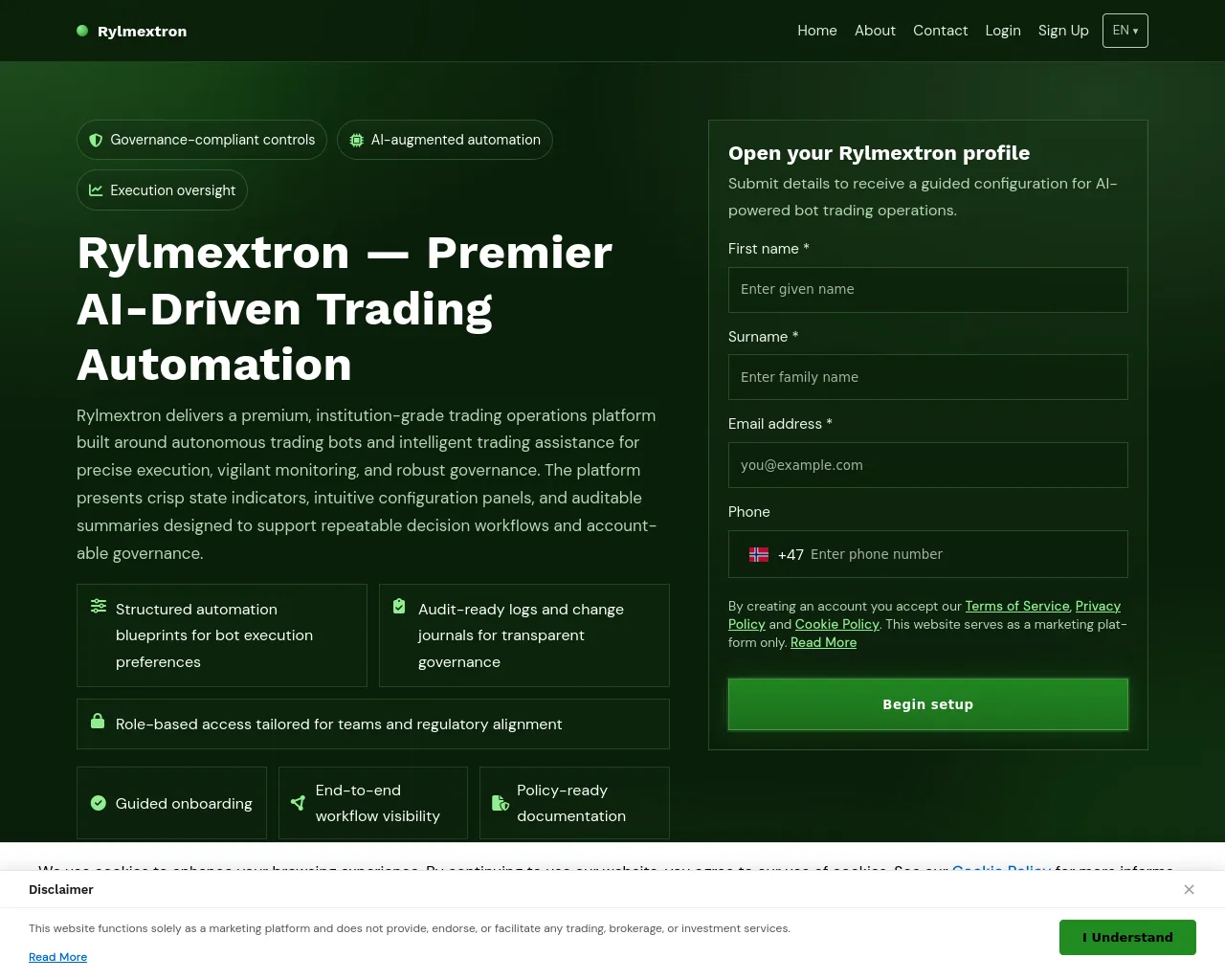 Screenshot of rylmextronsystem.com