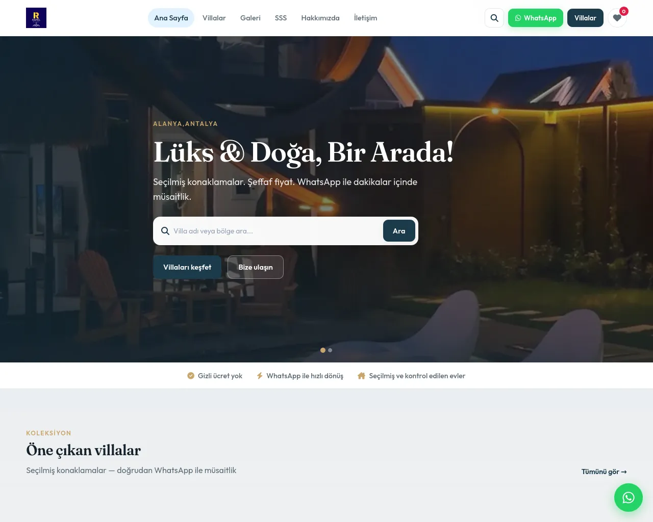 Screenshot of rapelbungalov.com