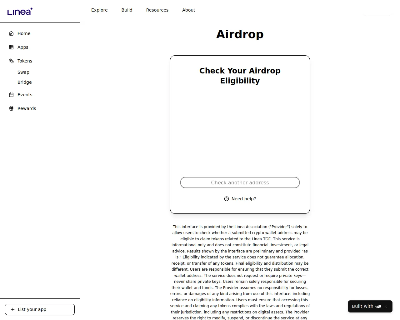 Screenshot of lineaclaim-portal.vercel.app