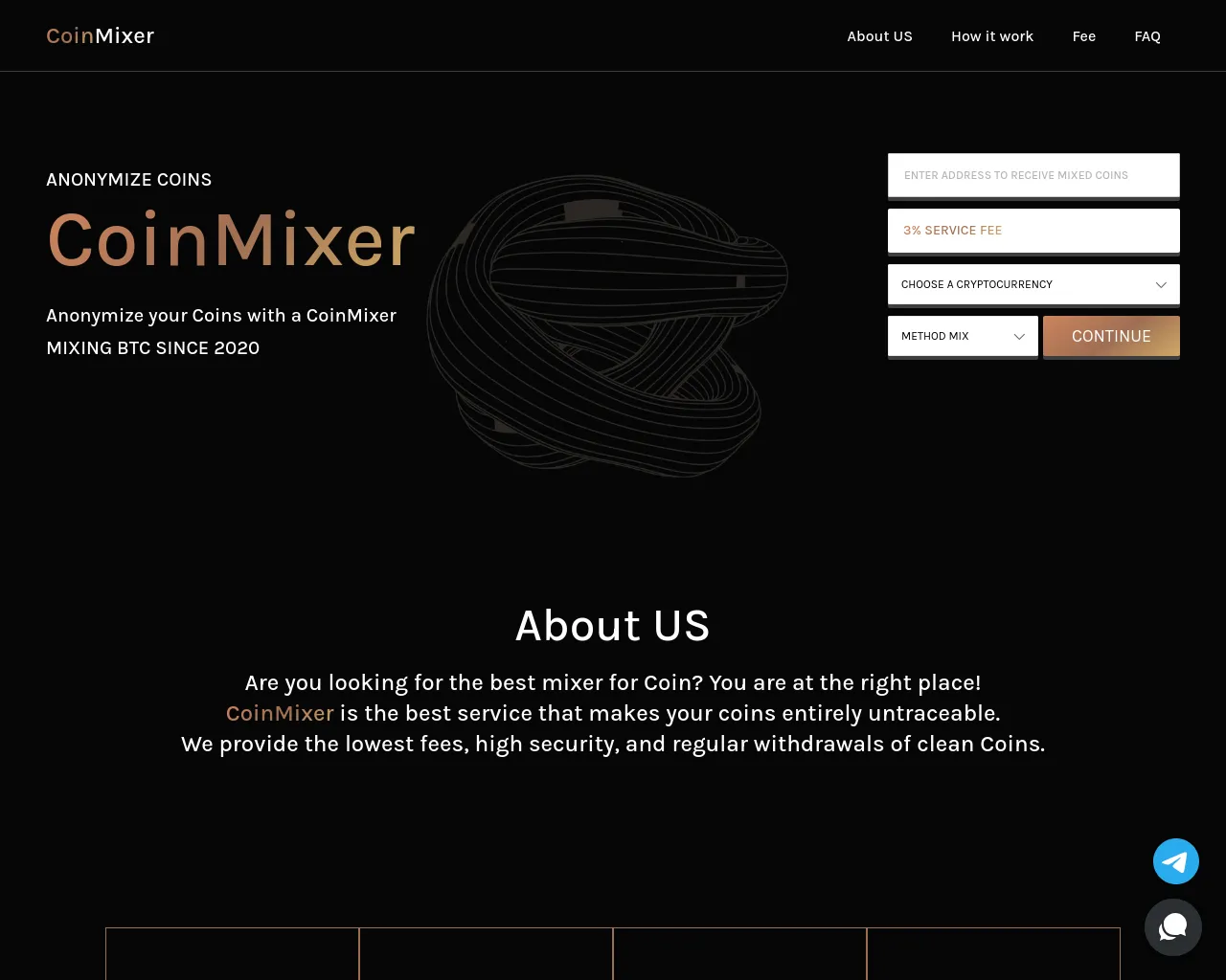 Screenshot of coins-mixering.com