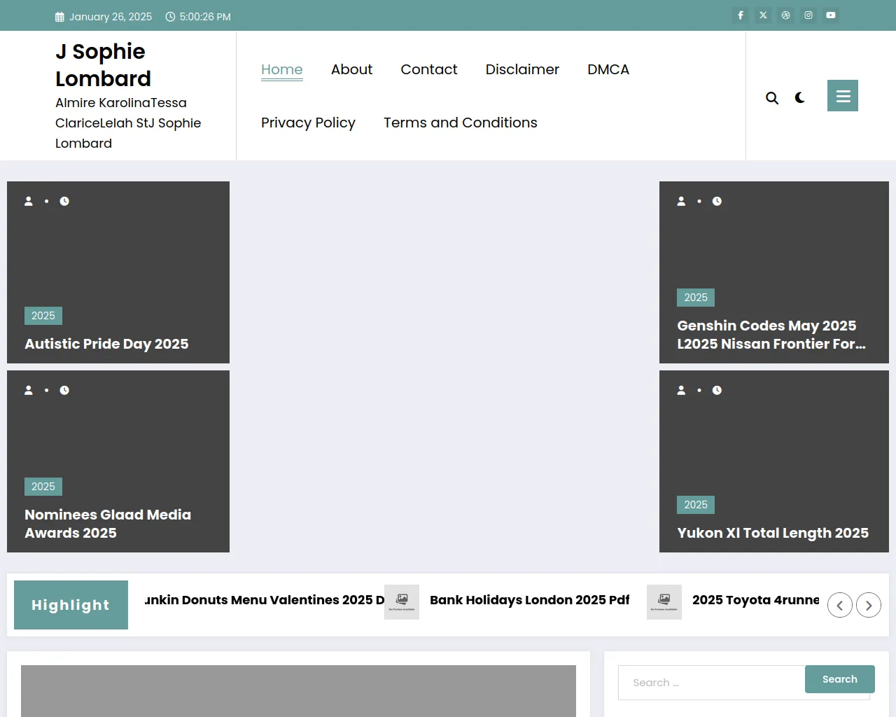 Screenshot of jsophielombard.pages.dev