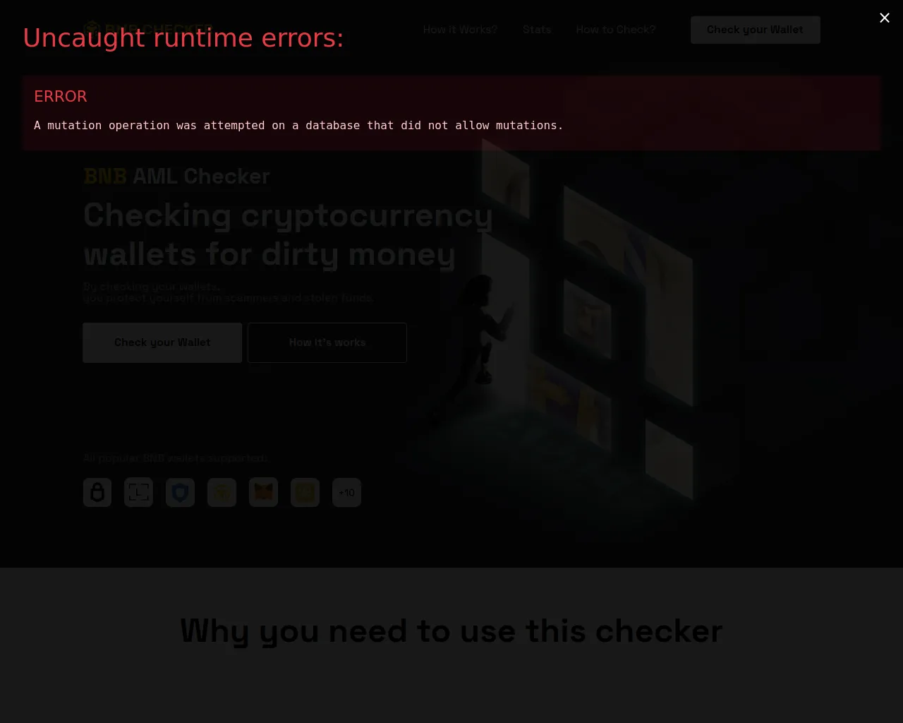 Screenshot of web3-check.ink