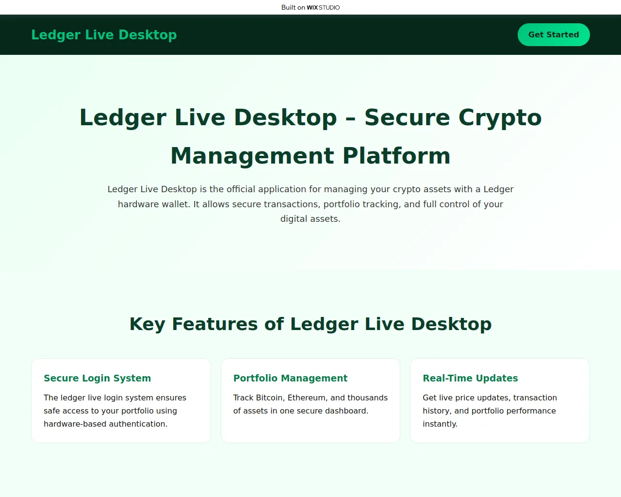 Screenshot of desktop-portfolio.wixstudio.com