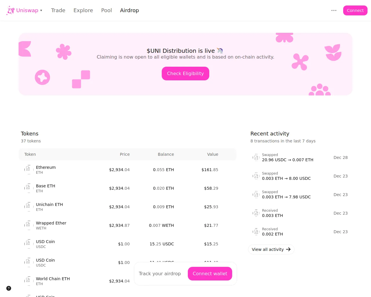 Screenshot of uni-checker.net