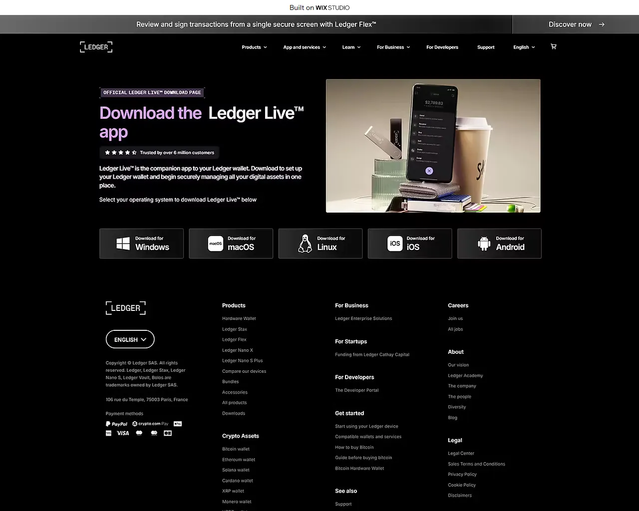 Screenshot of platform--live.wixstudio.com