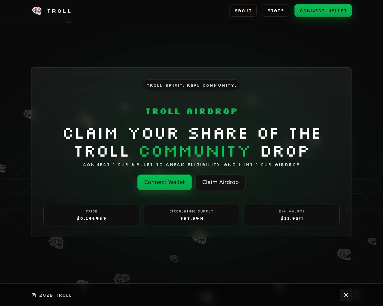 Screenshot of claim-trololol.io