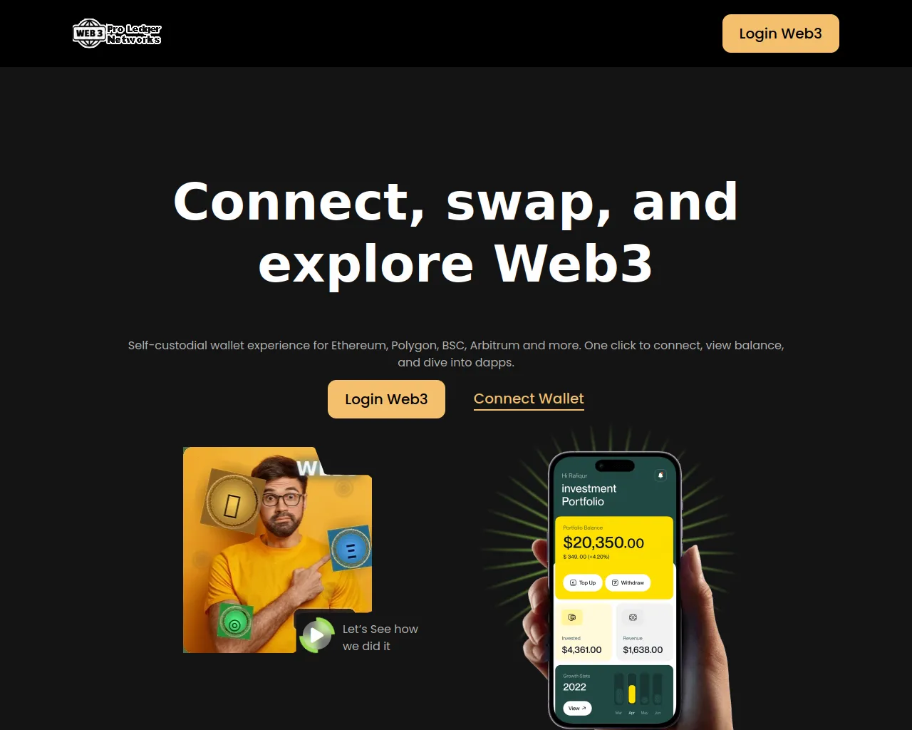 Screenshot of web3proledgernetworks.com