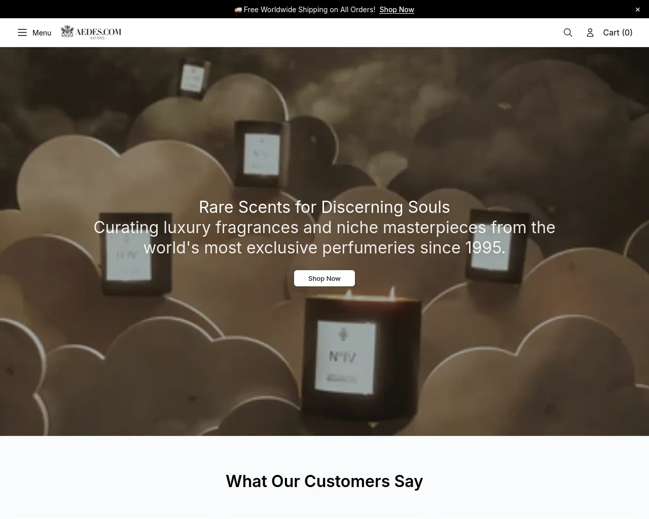 Screenshot of aedesboutiqueco.shop