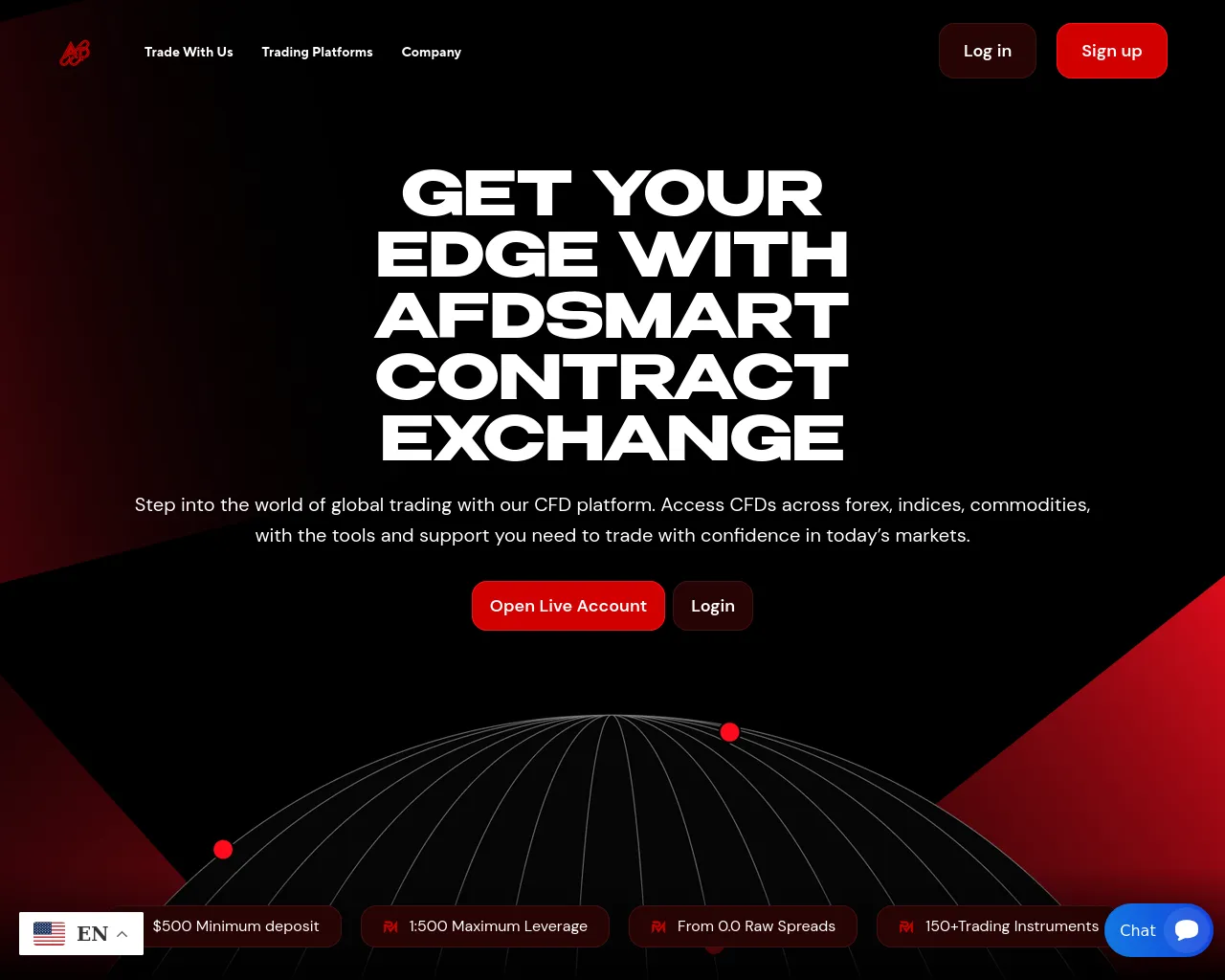 Screenshot of afdsmartcontractexchange.com