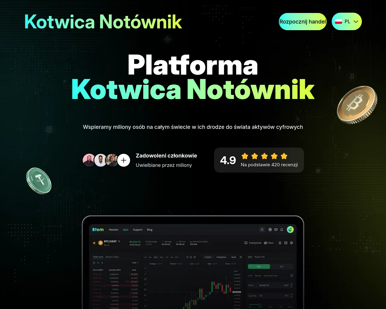 Screenshot of kotwica-notownik.com