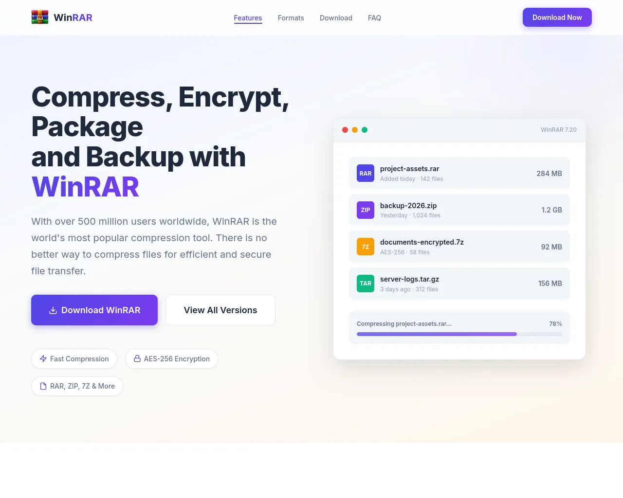 Screenshot of winrar.one