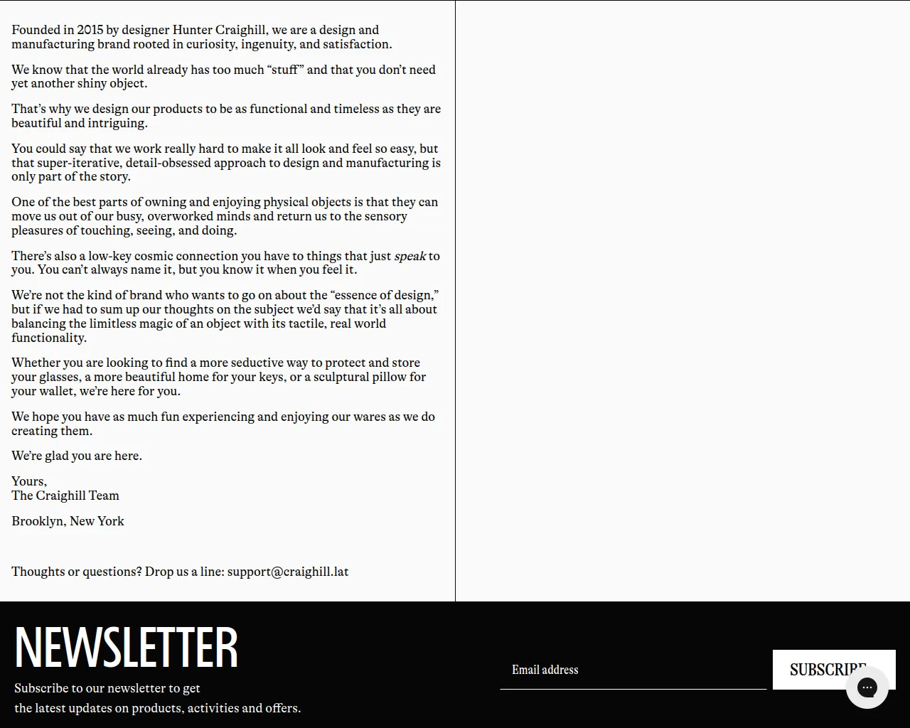 Screenshot of craighill.lat