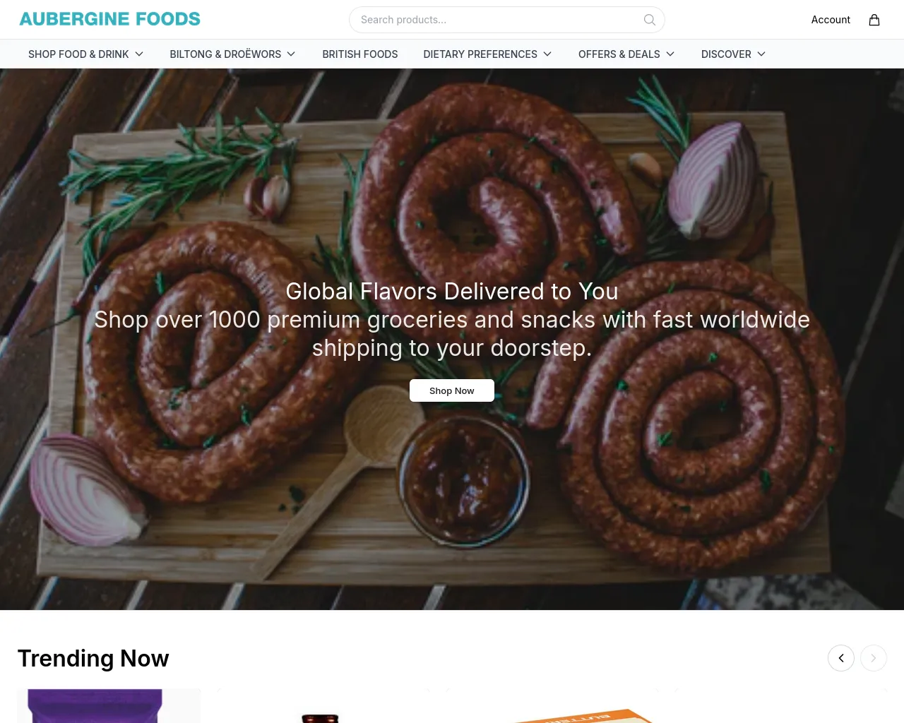Screenshot of abergoods.shop