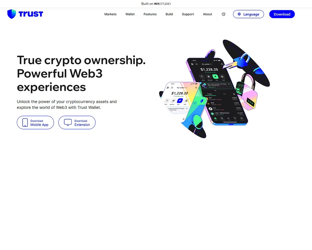 Screenshot of extension-trrust.wixstudio.com