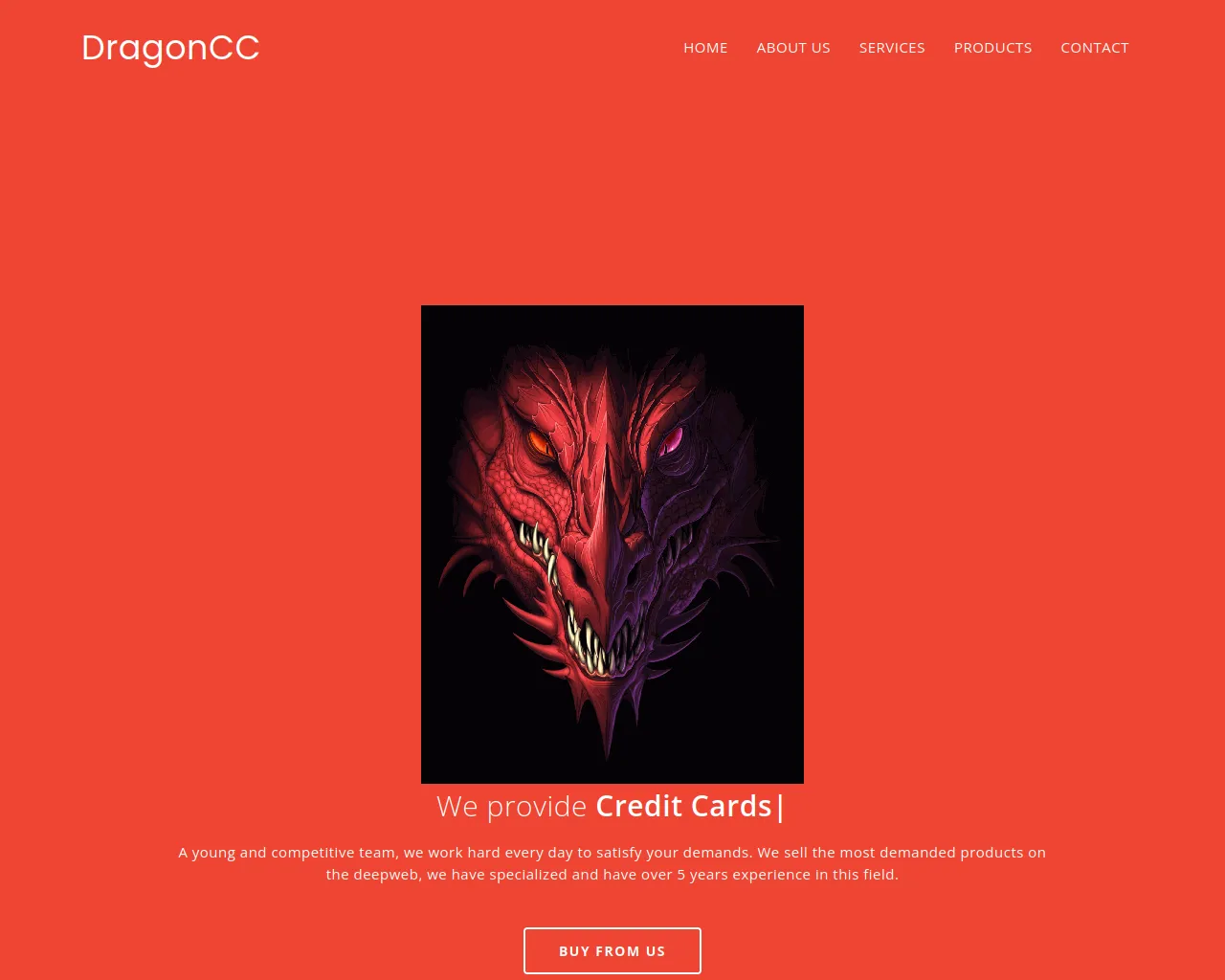 Screenshot of dragoncc.ru