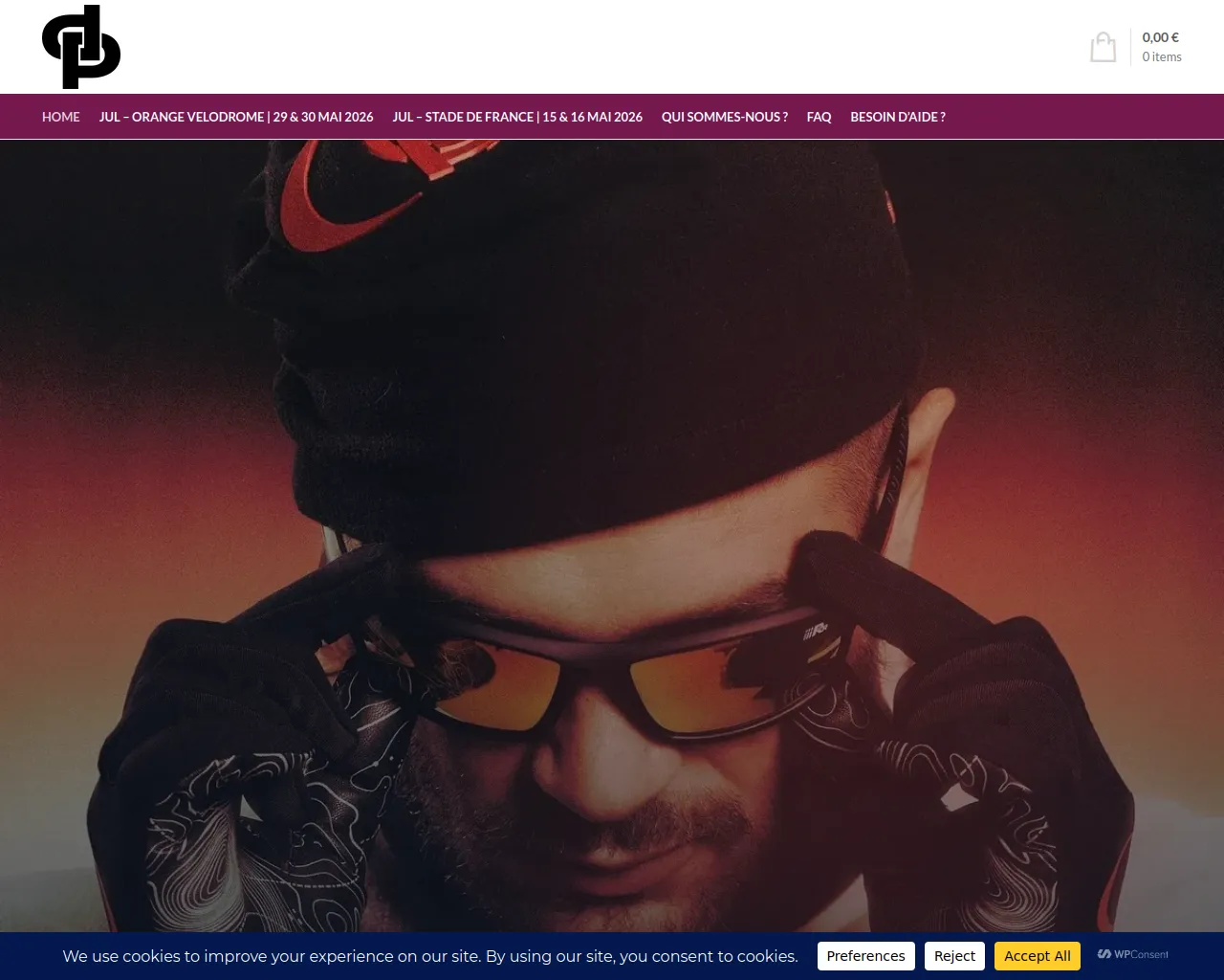 Screenshot of julbilletterie.com