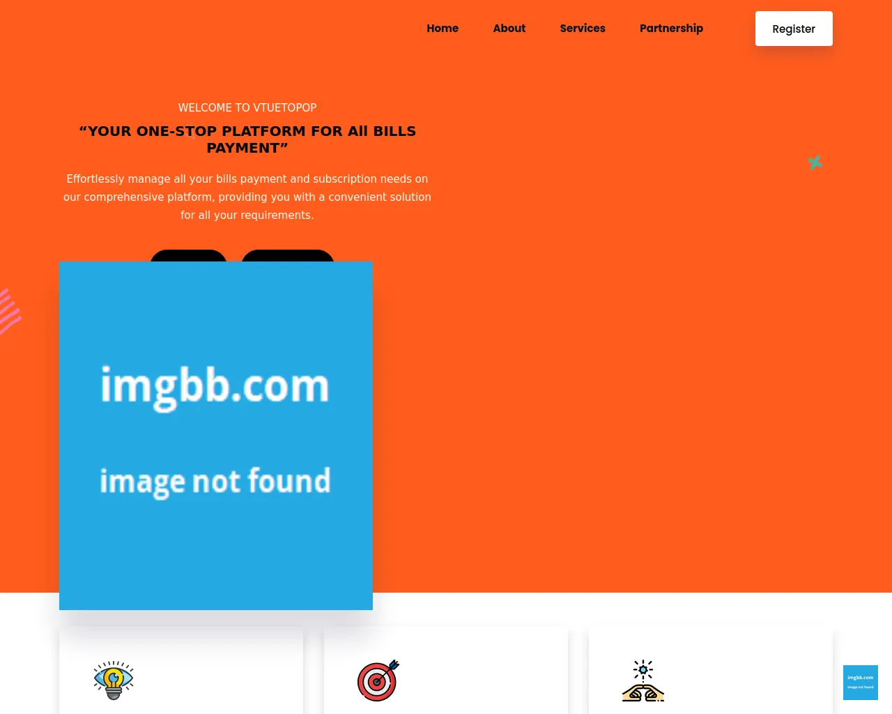 Screenshot of vtuetopop.com.ng